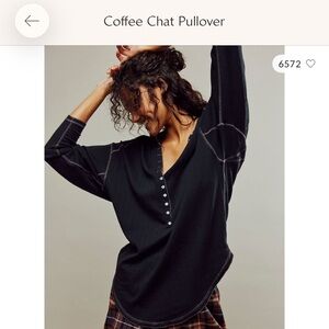 Free People Coffee Chat Slouchy Henley